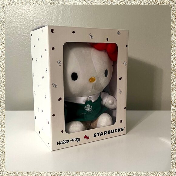 β¨π NIB/NWT 2025 Starbucks x Hello Kitty Plush - Picture 2 of 7